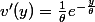 v'(y)=\frac{1}{\theta}e^{-\frac{y}{\theta}}