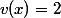 v(x)=2