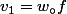 v_1=w_{\circ}f