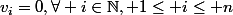 v_i=0,\forall i\in\N, 1\leq i\leq n