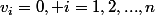 v_i=0, i=1,2,...,n