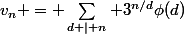 v_n = \sum_{d | n} 3^{n/d}\phi(d)