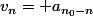 v_n= a_{n_0-n}