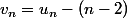 v_n=u_n-(n-2)