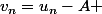 v_n=u_n-A 
