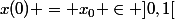 x(0) = x_{0} \in ]0,1[