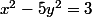 x^{2}-5y^{2}=3