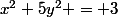 x^2+5y^2 = 3