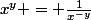 x^y = \frac{1}{x^{-y}}