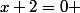 x+2=0 