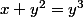 x+y^2=y^3