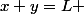 x+y=L 