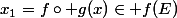 x_1=f\circ g(x)\in f(E)