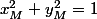 x_M^2+y_M^2=1