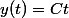y(t)=Ct