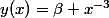 y(x)=\beta x^{-3}