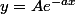 y=Ae^{-ax}