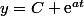 y=C \text{e}^{at}