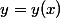 y=y(x)