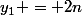 y_1 = 2n