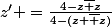 z' =\frac{4-z\bar z}{4-(z+\bar z)}