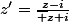z'=\frac{z-i}{\bar z+i}