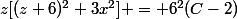 z[(z+6)^2+3x^2] = 6^2(C-2)