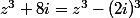z^3+8i=z^3-(2i)^3