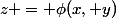 z = \phi(x, y)