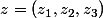 z=(z_1,z_2,z_3)