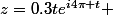 z=0.3te^{i4\pi t} 