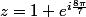 z=1+e^{i\frac{8\pi}{7}}
