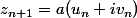 z_{n+1}=a(u_{n}+iv_{n})