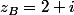 z_B=2+i