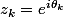 z_k=e^{i\theta_k}