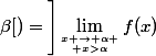 f(]\alpha~;~\beta[)=\left]\lim_{x \to \alpha \atop x>\alpha}f(x)~;~\lim_{x \to \beta \atop x<\beta}f(x)\right[