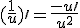 (\frac{1}{u})\prime = \frac{-u\prime}{u^2}