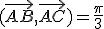 (\vec{AB},\vec{AC})=\frac{\pi}{3}