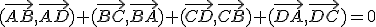 (\vec{AB},\vec{AD})+(\vec{BC},\vec{BA})+(\vec{CD},\vec{CB})+(\vec{DA},\vec{DC})=0