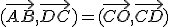 (\vec{AB},\vec{DC})=(\vec{CO},\vec{CD})\;\;[2\pi]