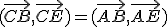 (\vec{CB},\vec{CE})=(\vec{AB},\vec{AE})