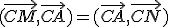 (\vec{CM},\vec{CA})=(\vec{CA},\vec{CN})\;\;[2\pi]