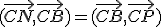 (\vec{CN},\vec{CB})=(\vec{CB},\vec{CP})\;\;[2\pi]