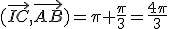 (\vec{IC},\vec{AB})=\pi+\frac{\pi}{3}=\frac{4\pi}{3}\;\;[2\pi]