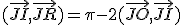 (\vec{JI},\vec{JR})=\pi-2(\vec{JO},\vec{JI})