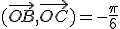 (\vec{OB},\vec{OC}) = -\frac{\pi}{6}