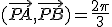 (\vec{PA},\vec{PB})=\frac{2\pi}{3}