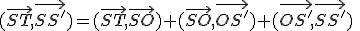 (\vec{ST},\vec{SS'})=(\vec{ST},\vec{SO})+(\vec{SO},\vec{OS'})+(\vec{OS'},\vec{SS'})\;\;[2\pi]