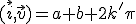 (\vec{i},\vec{v})=a+b+2k'\pi