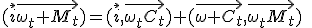 (\vec{i}\vec{\omega_t M_t})=(\vec{i},\vec{\omega_tC_t})+(\vec{\omega C_t},\vec{\omega_tM_t})\;\;[2\pi]